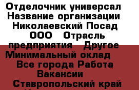 Отделочник-универсал › Название организации ­ Николаевский Посад, ООО › Отрасль предприятия ­ Другое › Минимальный оклад ­ 1 - Все города Работа » Вакансии   . Ставропольский край,Невинномысск г.